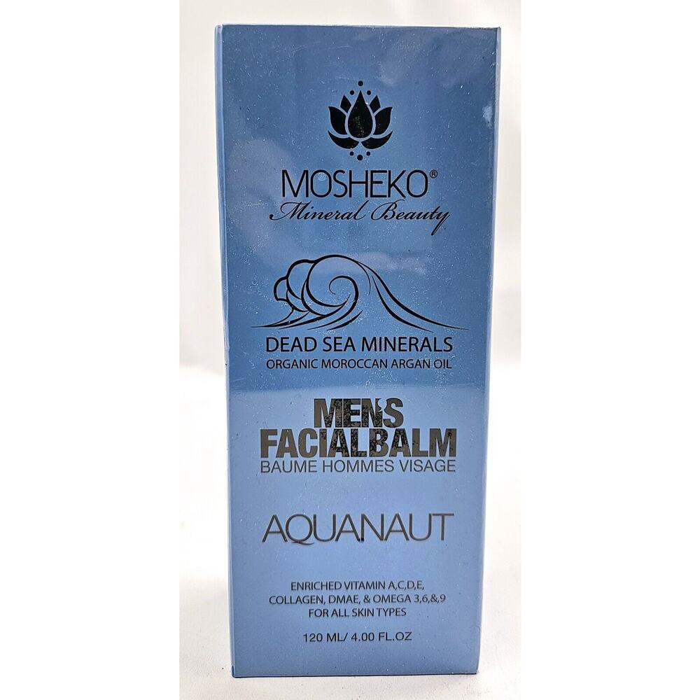 Mosheko Aquanaut Mens Facial Balm Organic Moroccan Argan Oil FACTORY SEALED